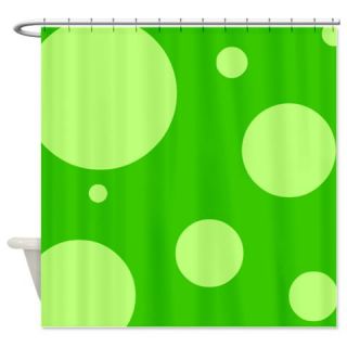  Green Polka Dot Shower Curtain  Use code FREECART at Checkout