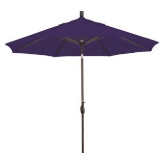 9 Aluminum Collar Tilt Crank Patio Umbrella   Purple Pacifica