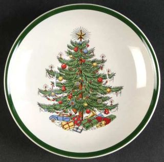 Cuthbertson Christmas Tree (Wide Green Band) Saucer for Footed Cup, Fine China D
