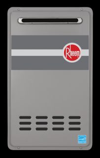 Rheem RTG84XLP Tankless Water Heater, Liquid Propane 199,000 BTU Max Direct Vent Whole House Residential/Commercial Outdoor, 8.4 GPM