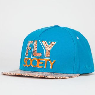 Snakeskin Fly Mens Snapback Hat Turquoise One Size For Men 227198241