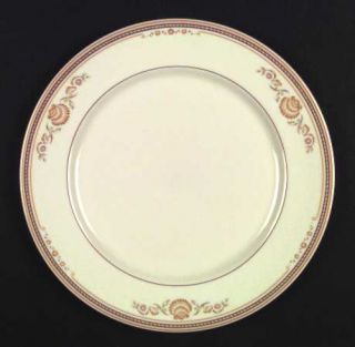 Gorham Newport Dinner Plate, Fine China Dinnerware   Town & Country,Tan Band&She