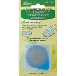 Clover Rotary Cutter 45 Mm Blades (pack Of 5)