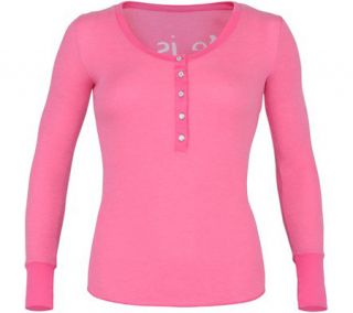 Womens K Swiss Life Is Henley   Bubblegum Athletic Apparel