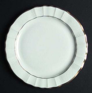Bernardaud Malmaison Salad Plate, Fine China Dinnerware   Versailles,All White,G