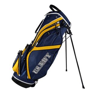 Ray Cook Navy Stand Golf Bag (Red/blackDimensions 36.1 inches high x 13.5 inches wide x 9.3 inches deepWeight 7.35 pounds )