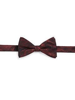  Collection Floral Bow Tie   Red