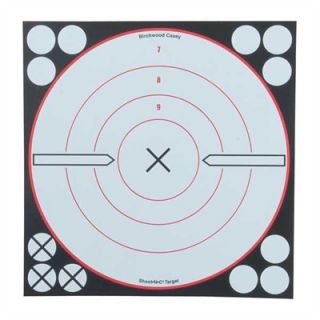 Birchwood Casey Shoot N C White/Black Targets   Shoot N C 8 Bulls Eye Target (6 Pack)