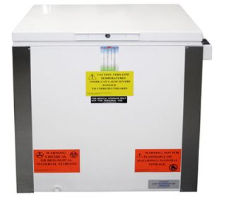 Summit Refrigeration Laboratory Chest Freezer w/ Ice Bank, Manual Defrost, White, 13.8 cu ft
