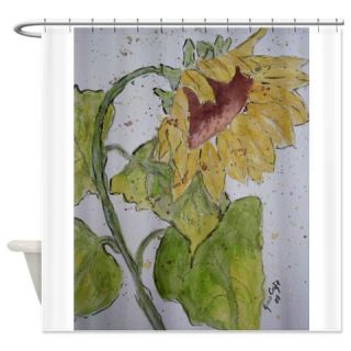  Artistic Sunflower Shower Curtain  Use code FREECART at Checkout