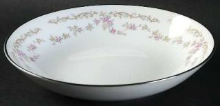 Halsey Rose Chintz Coupe Soup Bowl, Fine China Dinnerware   Pink Floral