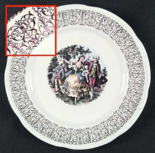 Homer Laughlin  Hlc367 Dinner Plate, Fine China Dinnerware   Liberty,Filigree Ri