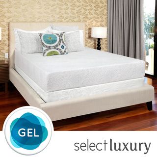 Select Luxury Swirl Gel Memory Foam 10 inch Full size Medium Firm Mattress
