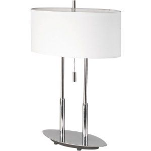 Dainolite DAI DM2222 PC Universal Table Lamp, Oval Shade