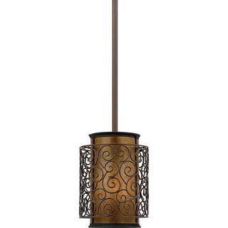 Quoizel Mica 1 light Mini pendant (Steel Finish Renaissance copperNumber of lights One (1)Requires one (1) 75 watt A19 medium base bulbs (not included)Dimensions 46 inches high x 6 inches deepShade 6 inches long x 8 inches highWeight 4 poundsThis fix