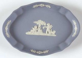 Wedgwood Cream Color On Lavender Jasperware Silver Tray, Fine China Dinnerware  