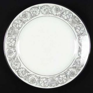 Rosenthal   Continental Leonardo Dinner Plate, Fine China Dinnerware   Aida,Gray