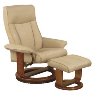 MAC Motion Leather Swivel Recliner with Ottoman Multicolor   7294 02 103