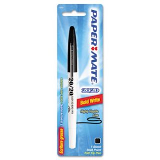 Paper Mate 20/20 Felt Tip Ballpoint Stick Pen