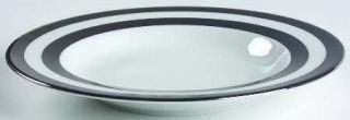 Ralph Lauren Spectator Black Large Rim Soup Bowl, Fine China Dinnerware   Tablet