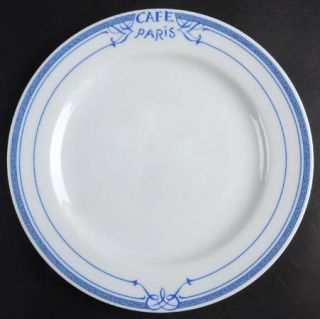 Bernardaud Cafe Paris Blue Salad Plate, Fine China Dinnerware   Residence,Blue D