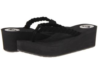 Roxy Rip Current High Womens Wedge Shoes (Black)