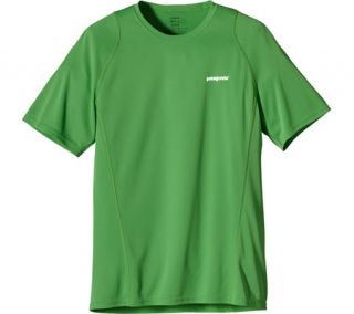 Mens Patagonia Short Sleeved Fore Runner Shirt   Cilantro T Shirts