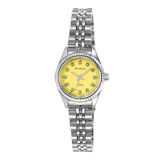 Armitron Now Womens Yellow Dial & Silver Tone Bracelet Watch