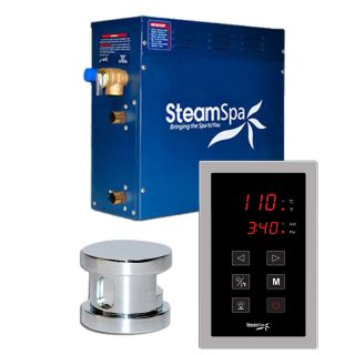 SteamSpa OAT900CH Oasis 9kw Touch Pad Steam Generator Package in Chrome