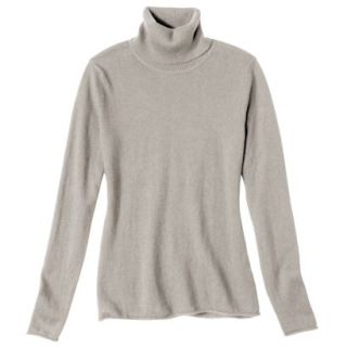 Merona Womens Cashmere Blend Turtleneck Pullover Sweater   Gray   XL