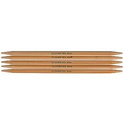 Clover Bamboo Size 6 Double pointed Knitting Needles