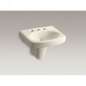 Kohler K 2035 8 47 PINOIR Pinoir® Wall Mount Bathroom Sink with 8 Widespread Fa