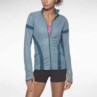 Nike Element Shield Full Zip Womens Running Jacket   Dark Sea