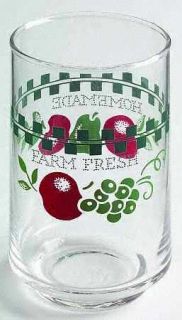 Corning Farm Fresh 6 Oz Glassware Juice, Fine China Dinnerware   Corelle,Checked