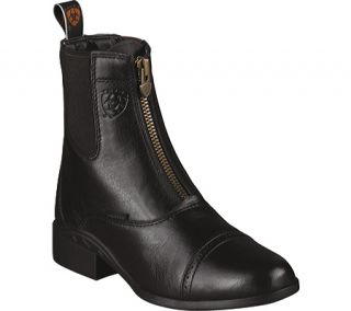 Womens Ariat Heritage III Zip H20   Black Waterproof Full Grain Leather Boots