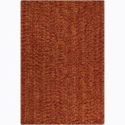 Handwoven Mandara Red Shag Area Rug (79 X 106) (Red, yellow, orange, brownPattern ShagTip We recommend the use of a  non skid pad to keep the rug in place on smooth surfaces. All rug sizes are approximate. Due to the difference of monitor colors, some r