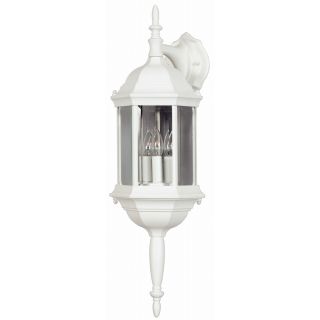 Brubeck 3 light White Cast Aluminum Indoor/outdoor Wall Lantern