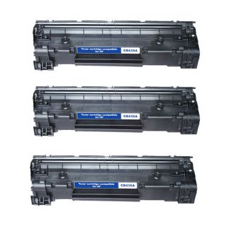 Hp Cb435a Compatible Black Toner Cartridges (pack Of 3) (BlackMaximum yield 2,000 pages at 5 percent coverageNon refillableModel CB436AQuantity Pack of 3This item is not returnable A compatible cartridge/toner is not manufactured by the original printe