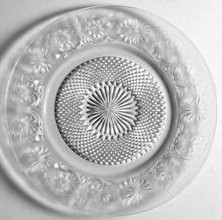 Indiana Glass Daisy Clear Dinner Plate   Clear, Depression Glass