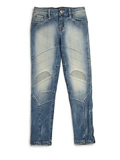 Ralph Lauren Girls Moto Jeans   Blue