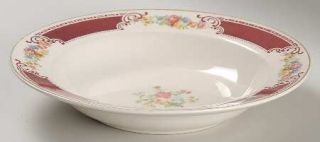Homer Laughlin  Majestic Large Rim Soup Bowl, Fine China Dinnerware   Brittany,M