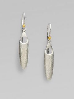 GURHAN 24K Yellow Gold & Sterling Silver Seed Drop Earrings   Silver Gold