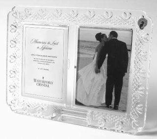 Waterford Wedding Heirloom Collection Double Frame Holds 4 X 6 Photos   Cut F