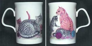 Roy Kirkham Cat Lovers Mug, Fine China Dinnerware   Multimotif, Various Cat Scen