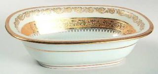 Ceralene Imperiale 9 Oval Vegetable Bowl, Fine China Dinnerware   Gold Encruste