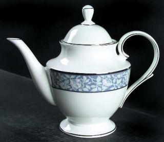 Lenox China Vintage Lace Teapot & Lid, Fine China Dinnerware   Classics, Blue Bo