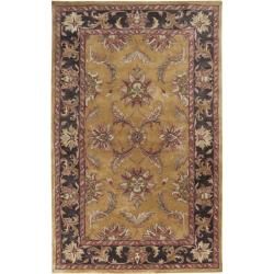 Hand tufted Ancient Treasures Gold Wool Rug (33 X 53)