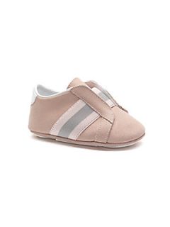 Gucci Infants Suede Web Sneakers   Pink