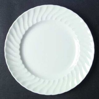 Ridgway (Ridgways) Whitehall Dinner Plate, Fine China Dinnerware   All White