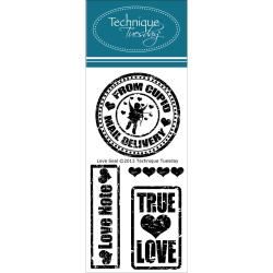 Technique Tuesday Clear Stamps 2 X4  Love Seal